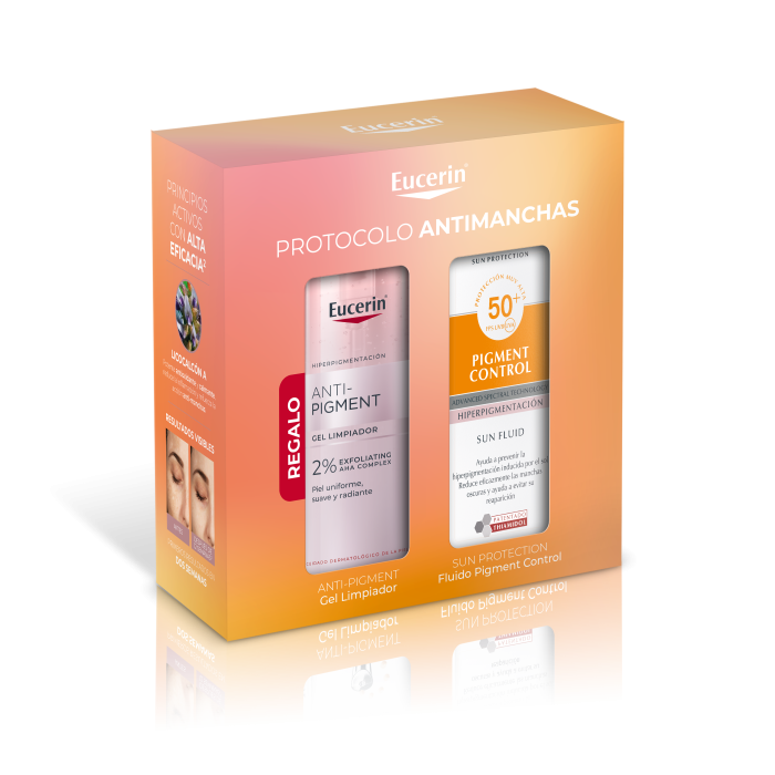 EUCERIN SUN FACE PIGMENT CONTROL + GEL DETERGENTE 2 pz