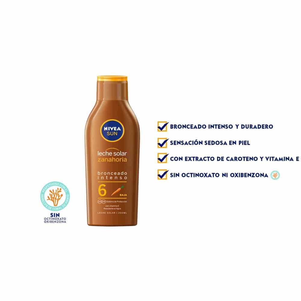 NIVEA SUN CARROT milk SPF6 200 ml