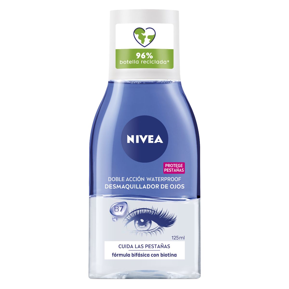 NIVEA VISAGE double action waterproof eye makeup remover 125 ml