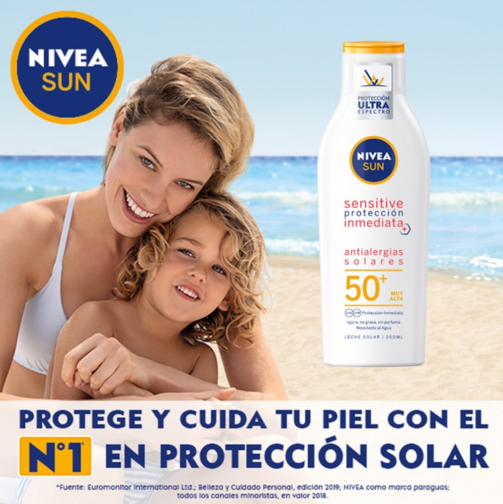 NIVEA SUN LAIT SOLAIRE ANTI-ALLERGIES Peaux Sensibles SPF50+ 200 ml