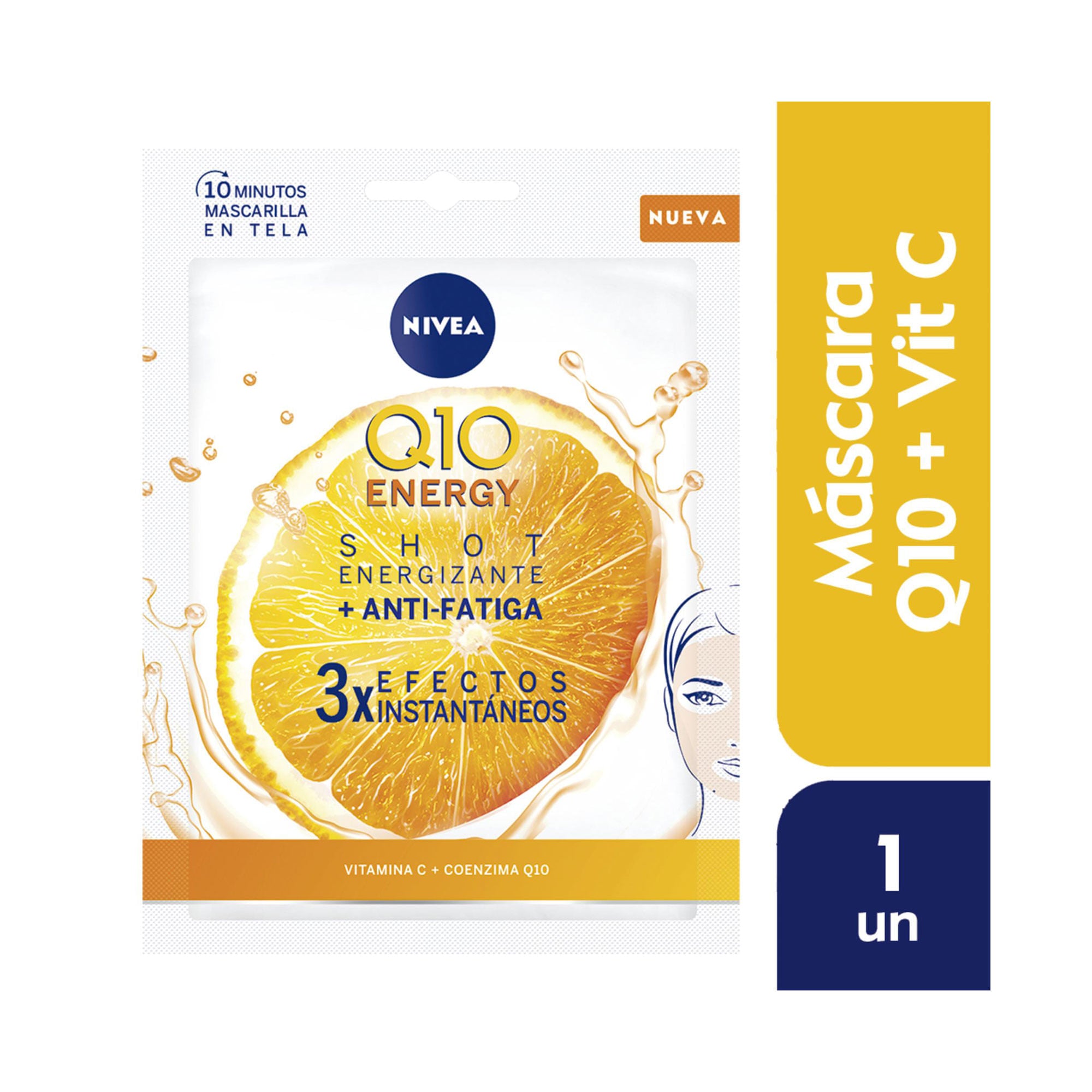 NIVEA Q10+ VITAMIN C anti-wrinkle+energizing facial mask 1 unit