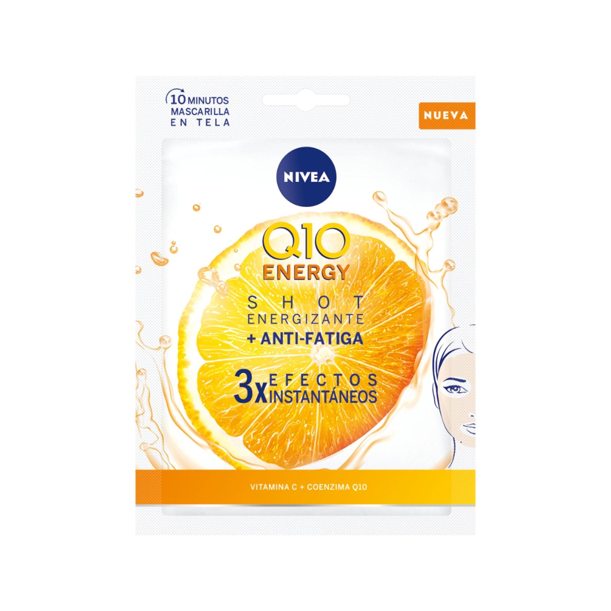NIVEA Q10+ VITAMINA C maschera viso anti-età+energizzante 1 unità