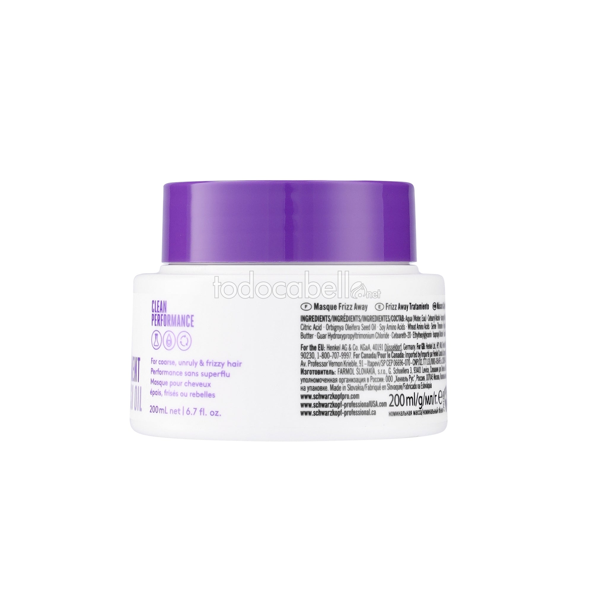SCHWARZKOPF BC TRATTAMENTO FRIZZ AWAY 200 ml