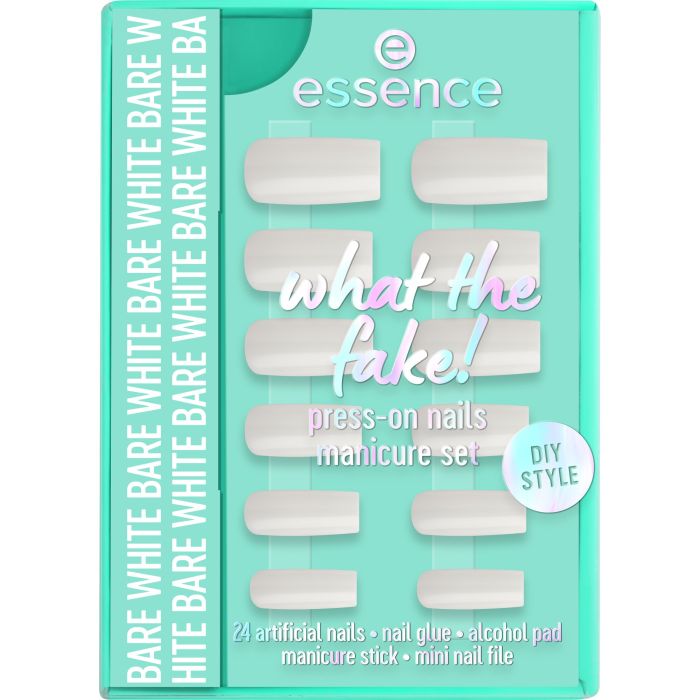 ESSENCE WHAT THE FAKE! Kit Faux Ongles #04 - Blanc Naturel 6 pcs