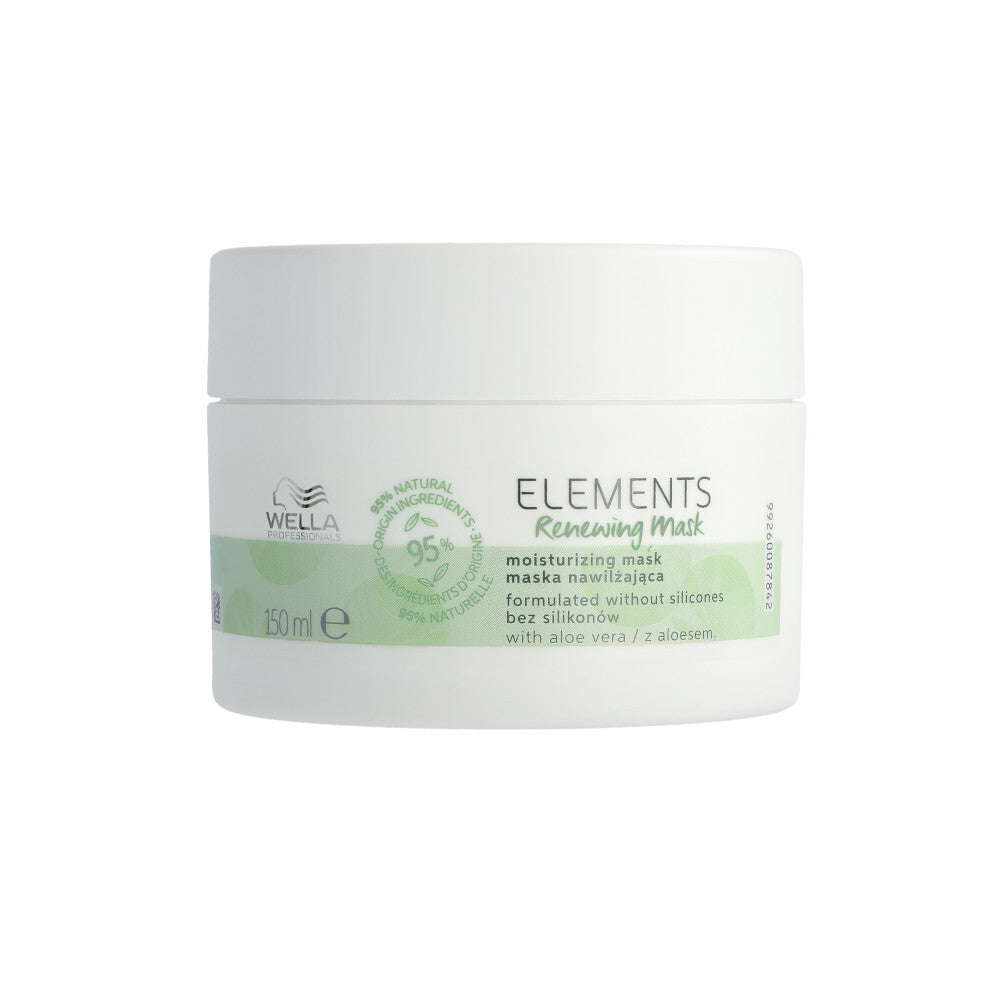 WELLA PROFESSIONALS ELEMENTS Masque Hydratant Renouvelant Sans Silicones Tous Types de Cheveux 150 ml