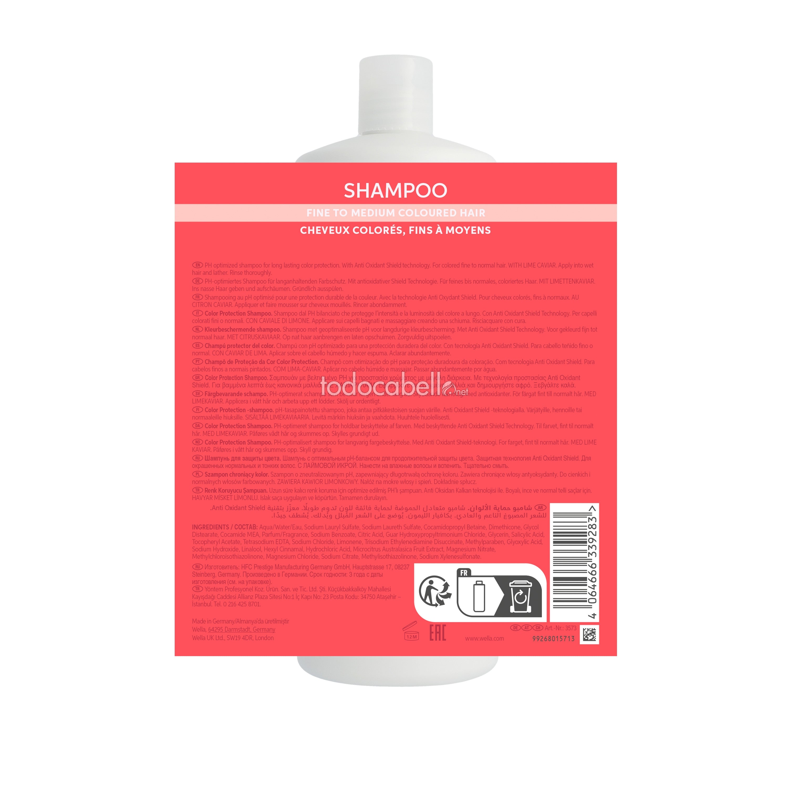 WELLA PROFESSIONALS INVIGO COLOR BRILLIANCE Color Protecting Shampoo Fine or normal hair 1000 ml