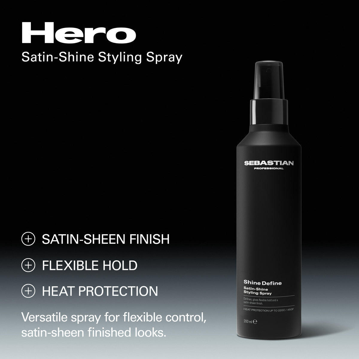 SEBASTIAN PROFESSIONALS SHINE DEFINE spray styling con protezione dal calore per capelli 200 ml