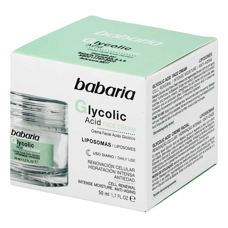 BABARIA ACIDO GLICOLICO crema viso rinnovamento cellulare 50 ml