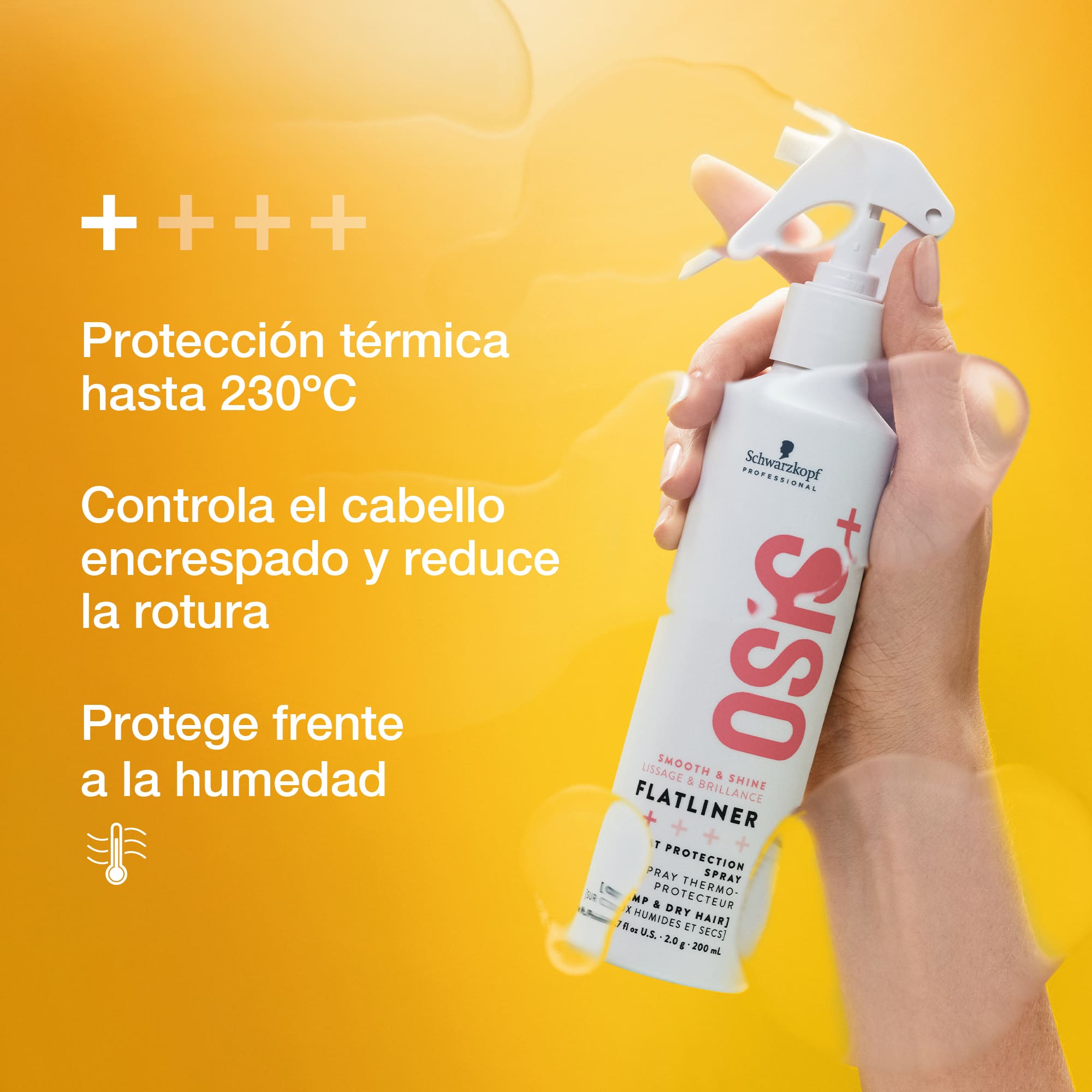 SCHWARZKOPF OSIS FLATLINER spray protezione dal calore 200 ml