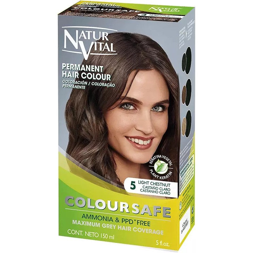 Tinta permanente NATUR VITAL COLOURSAFE #5-castano chiaro
