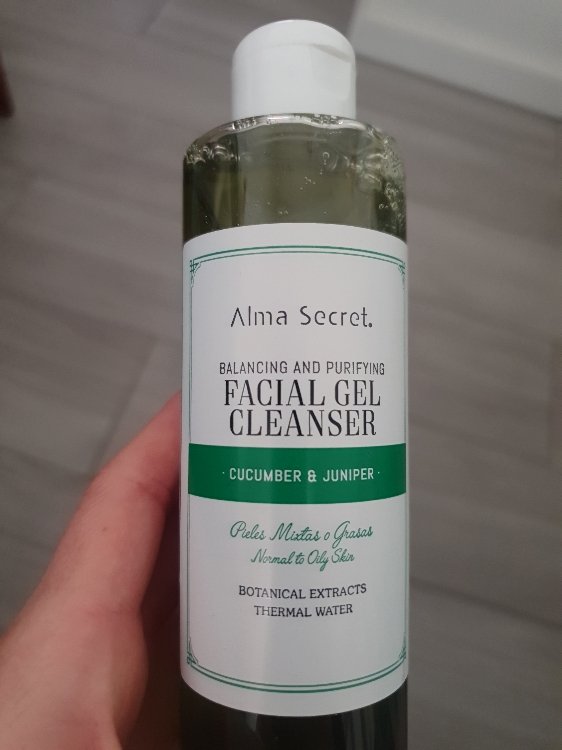 ALMA SECRET Balancing and purifying FACIAL GEL CLEANSER cucumber &amp; juniper 200 ml