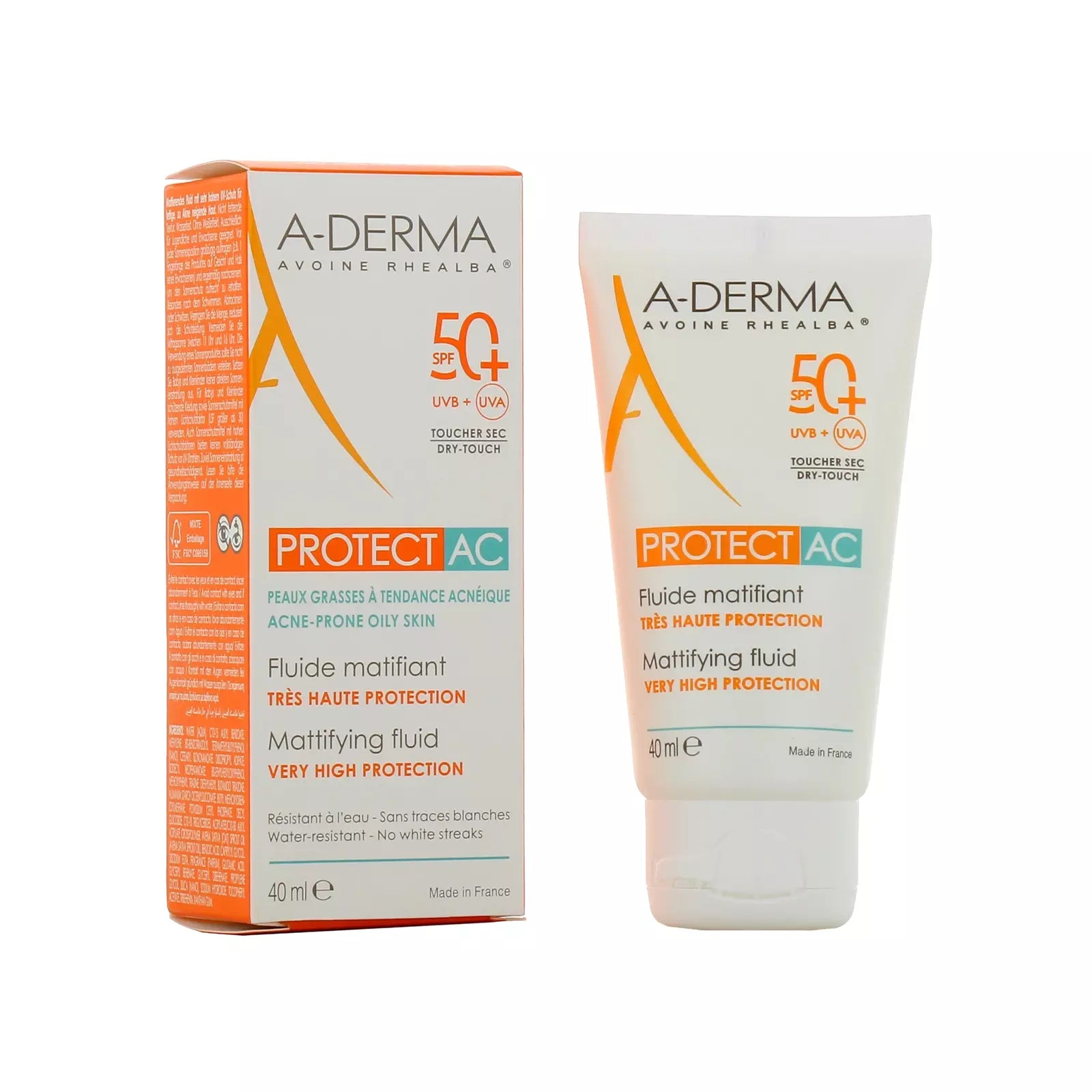 A-DERMA Aderma Protect Ac Crema Matificante Spf50+ 40 Ml
