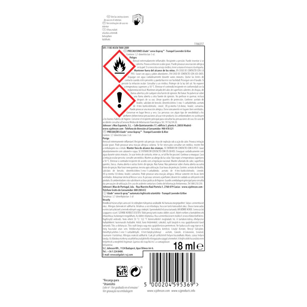 BRISE SENSE&amp;SPRAY air freshener refill #Lavender &amp; Aloe 18 ml
