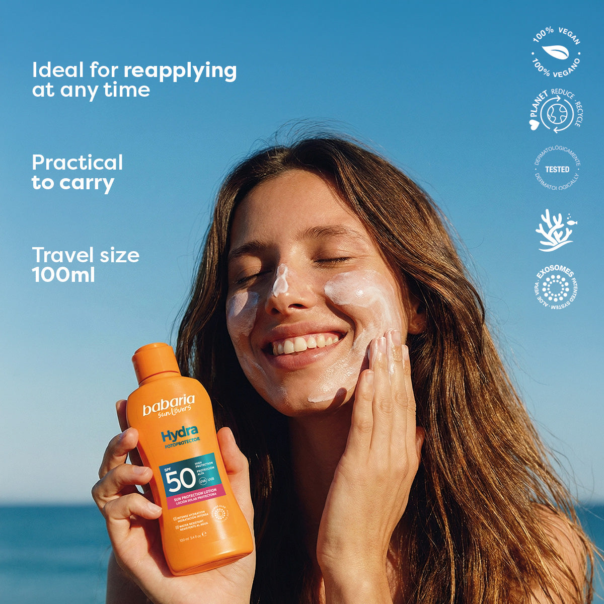 BABARIA SUN LOVERS HYDRA protective sun lotion SPF50+ 100 ml
