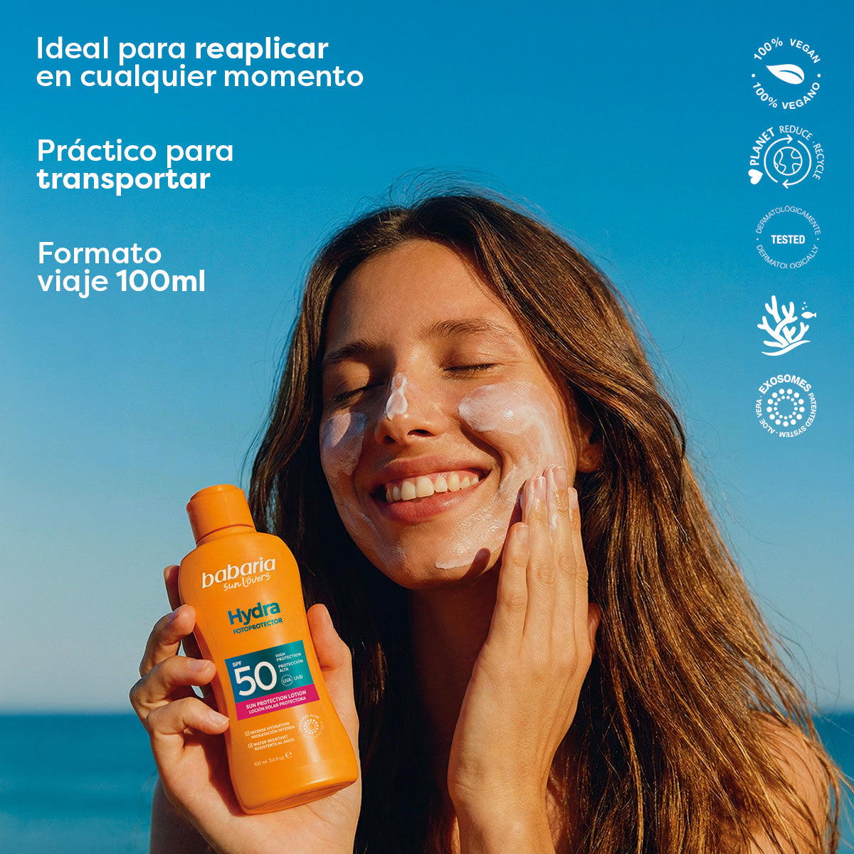 BABARIA SUN LOVERS HYDRA protective sun lotion SPF50+ 100 ml