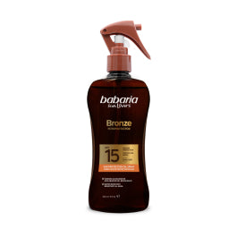 BABARIA SUN LOVERS BRONZE sunscreen oil spray SPF15 300 ml