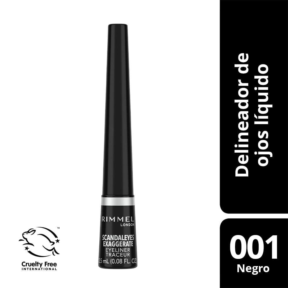 RIMMEL LONDON EXAGGERATE eye-liner liquide #001-noir 7 gr