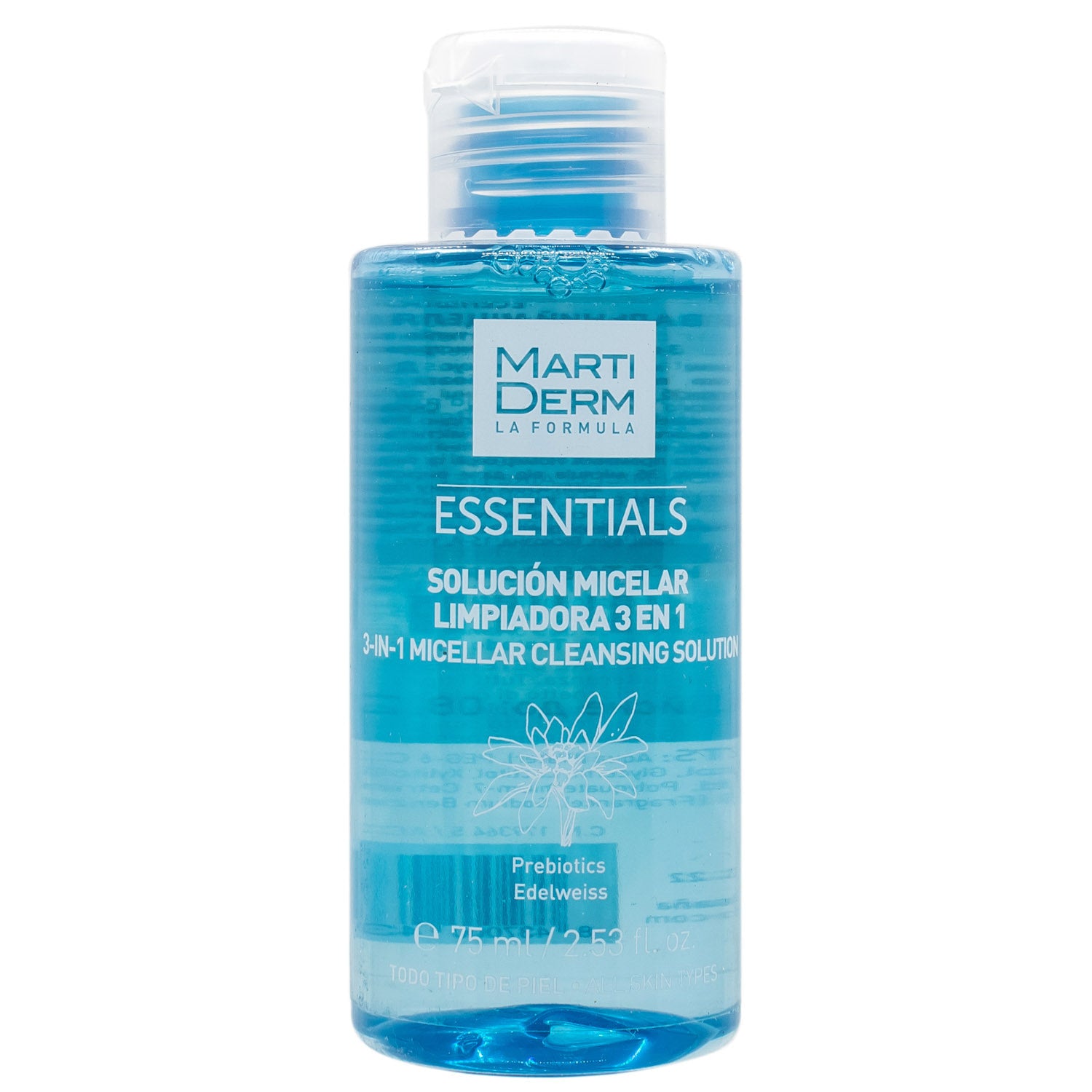 MARTIDERM ESSENTIALS Soluzione micellare detergente 3 in 1 da 75 ml