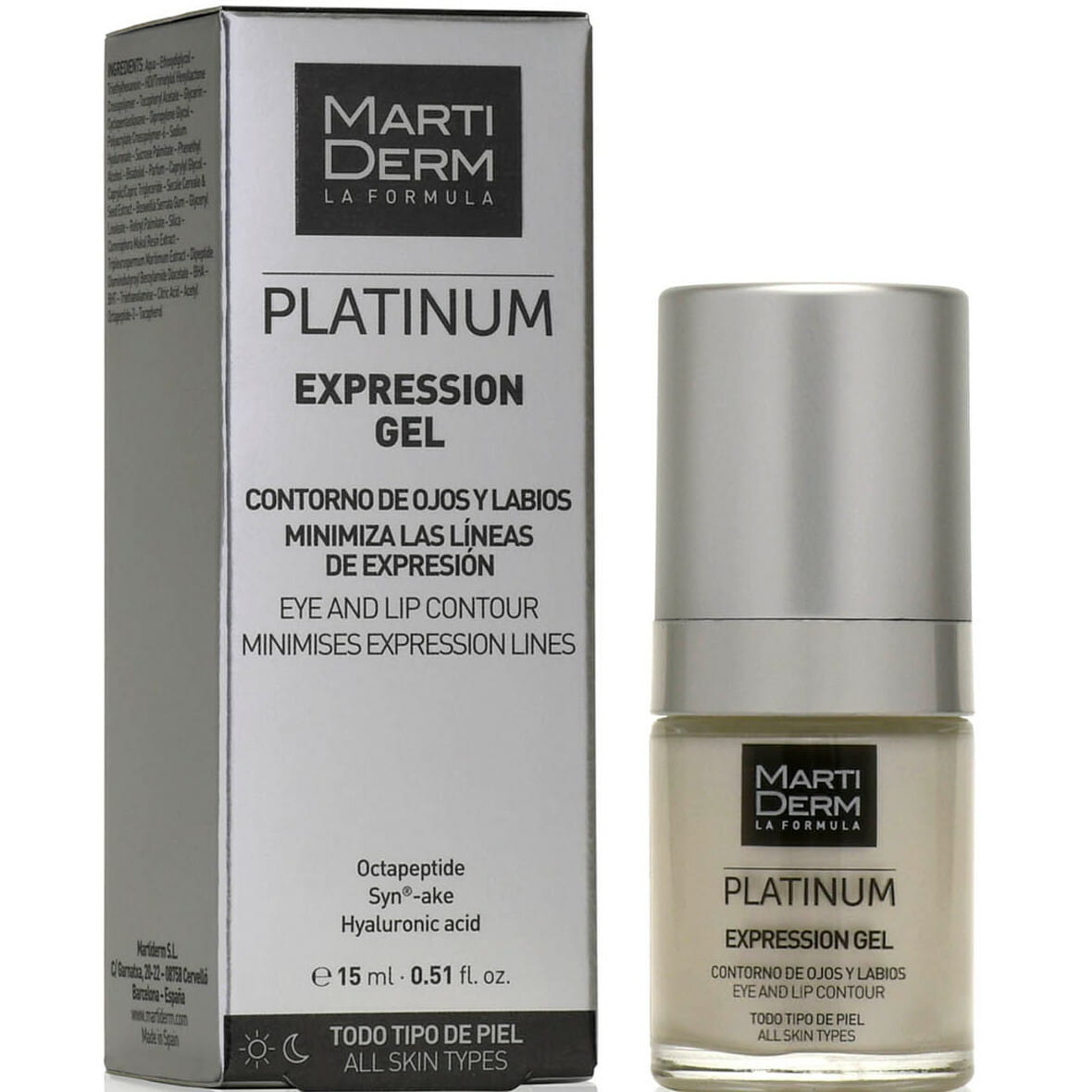 MARTIDERM PLATINUM EXPRESSION eye and lip contour gel 15 ml