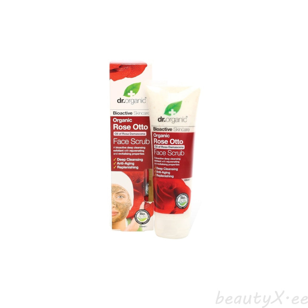DR. ORGANIC ROSA DAMASCENA esfoliante viso 125 ml