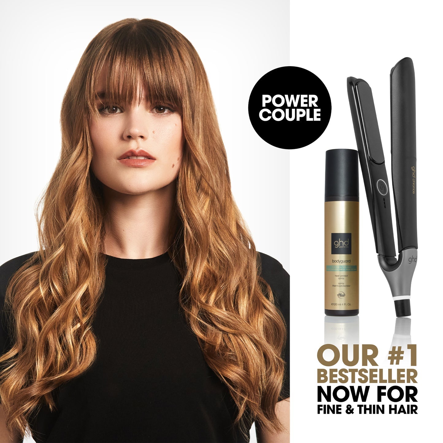 ghd bodyguard- heat protective spray for fine hair 120 ml