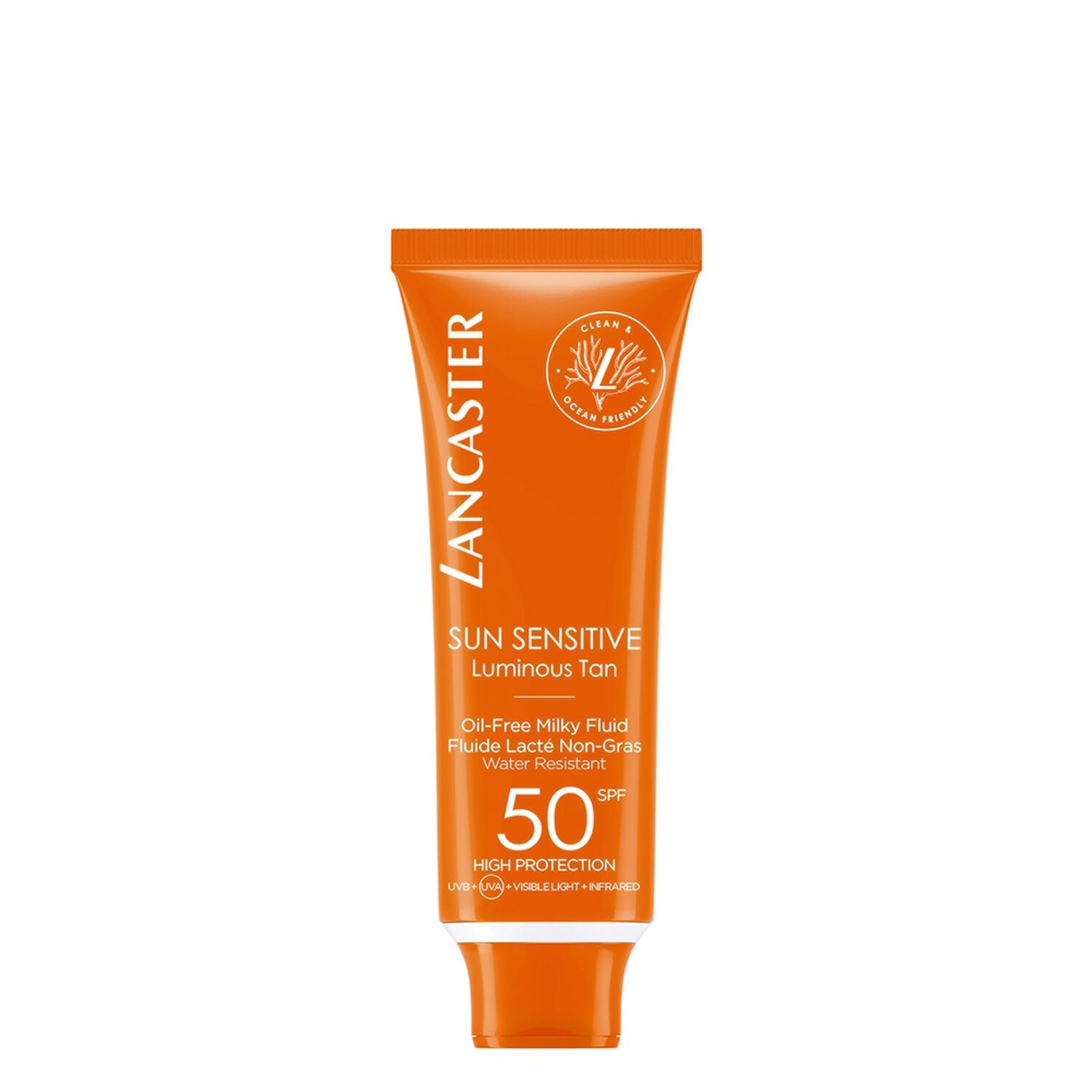 LANCASTER SUN SENSITIVE fluido latteo senza oli SPF50 50 ml