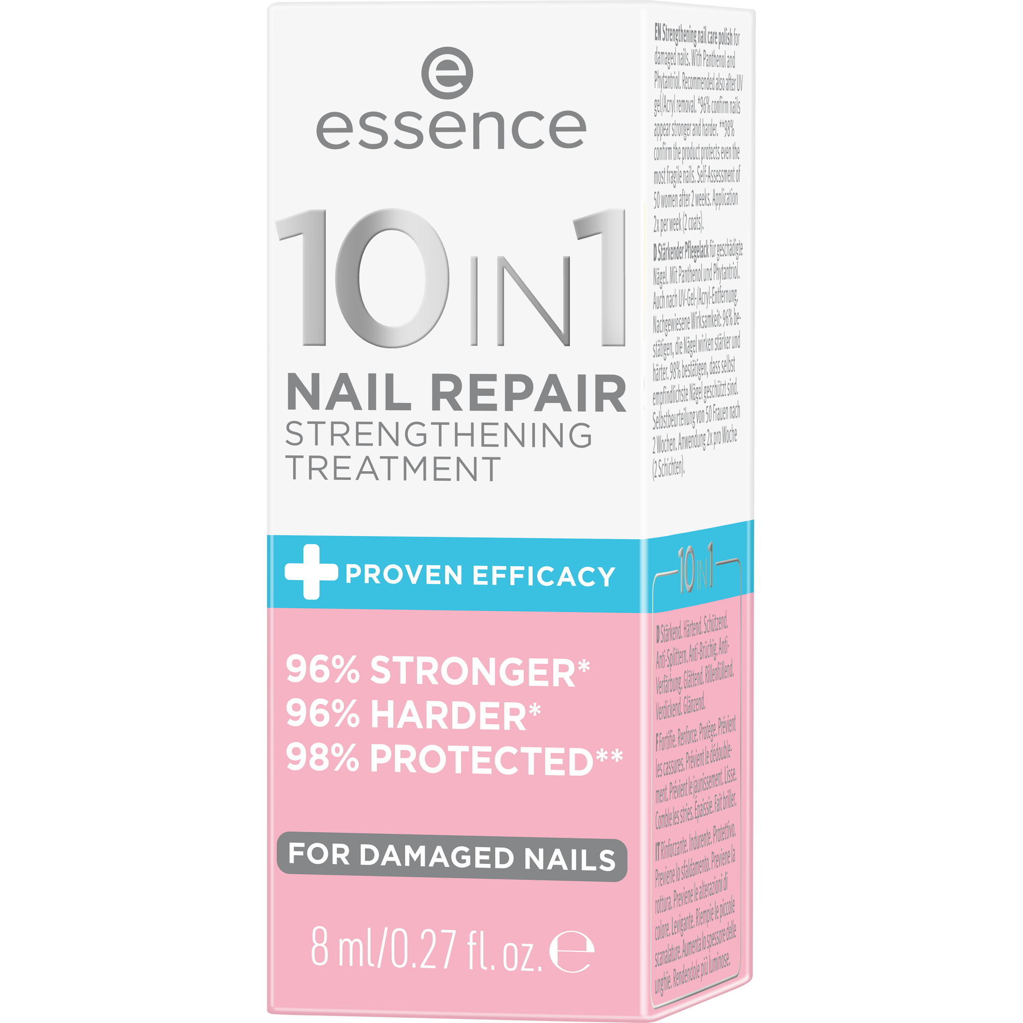 ESSENCE RIPARAZIONE UNGHIE Trattamento rinforzante riparatore 10 in 1 8 ml