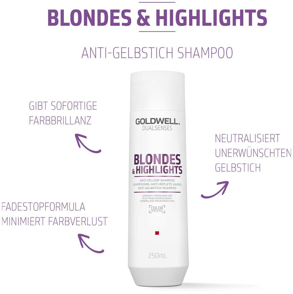 GOLDWELL BLONDES & HIGHLIGHTS shampoo antigiallo 250 ml