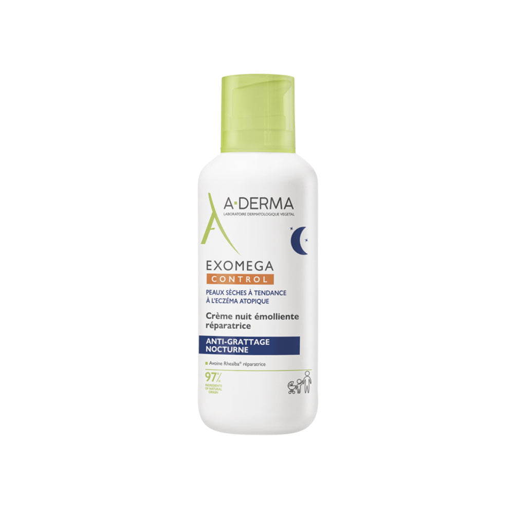 A-DERMA EXOMEGA CONTROL Emollient Repairing Night Cream for Atopic Skin 400 ml