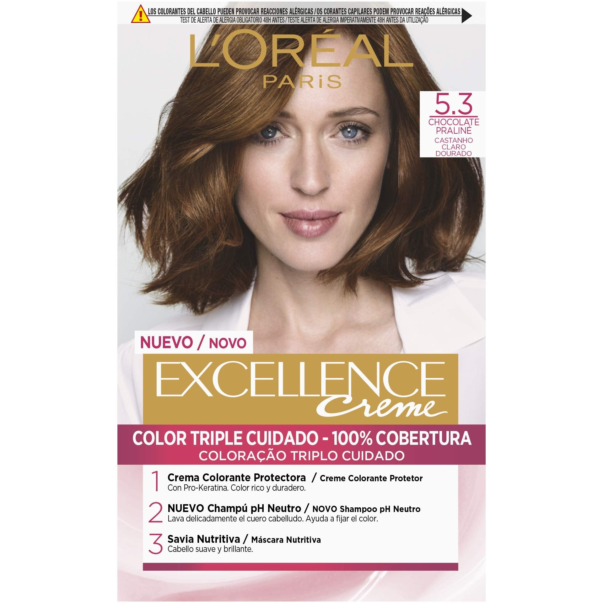 L'ORÉAL PARIS EXCELLENCE Tinta in crema #5.3-castano chiaro dorato 1 pz