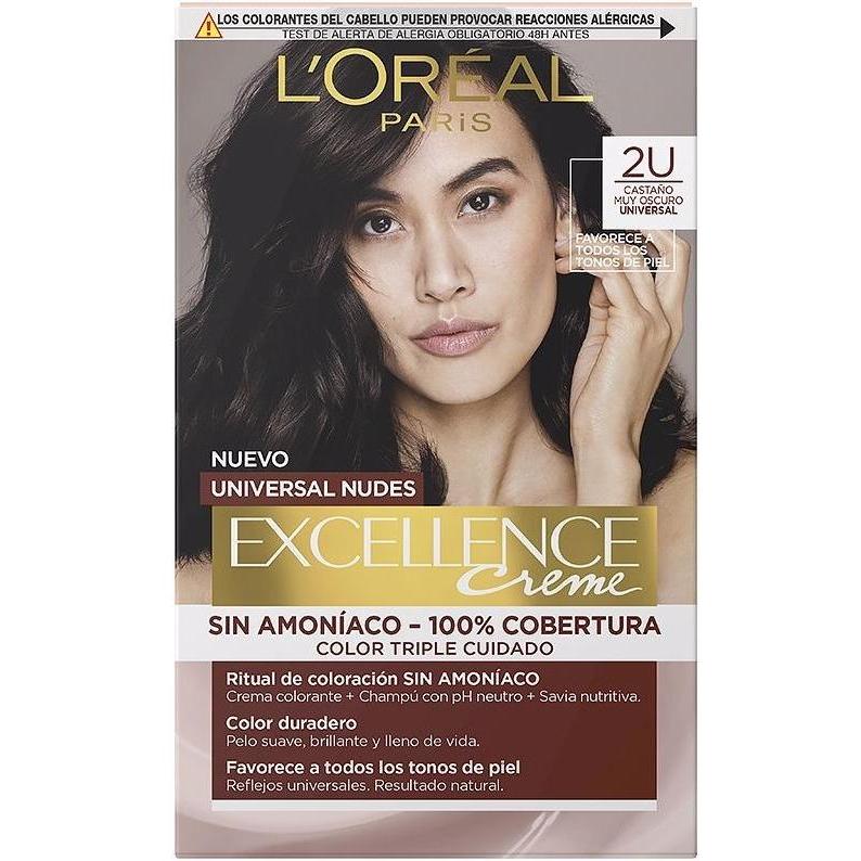 L'ORÉAL PARIS EXCELLENCE NUDES dye #2u-darkest brunette 5 u