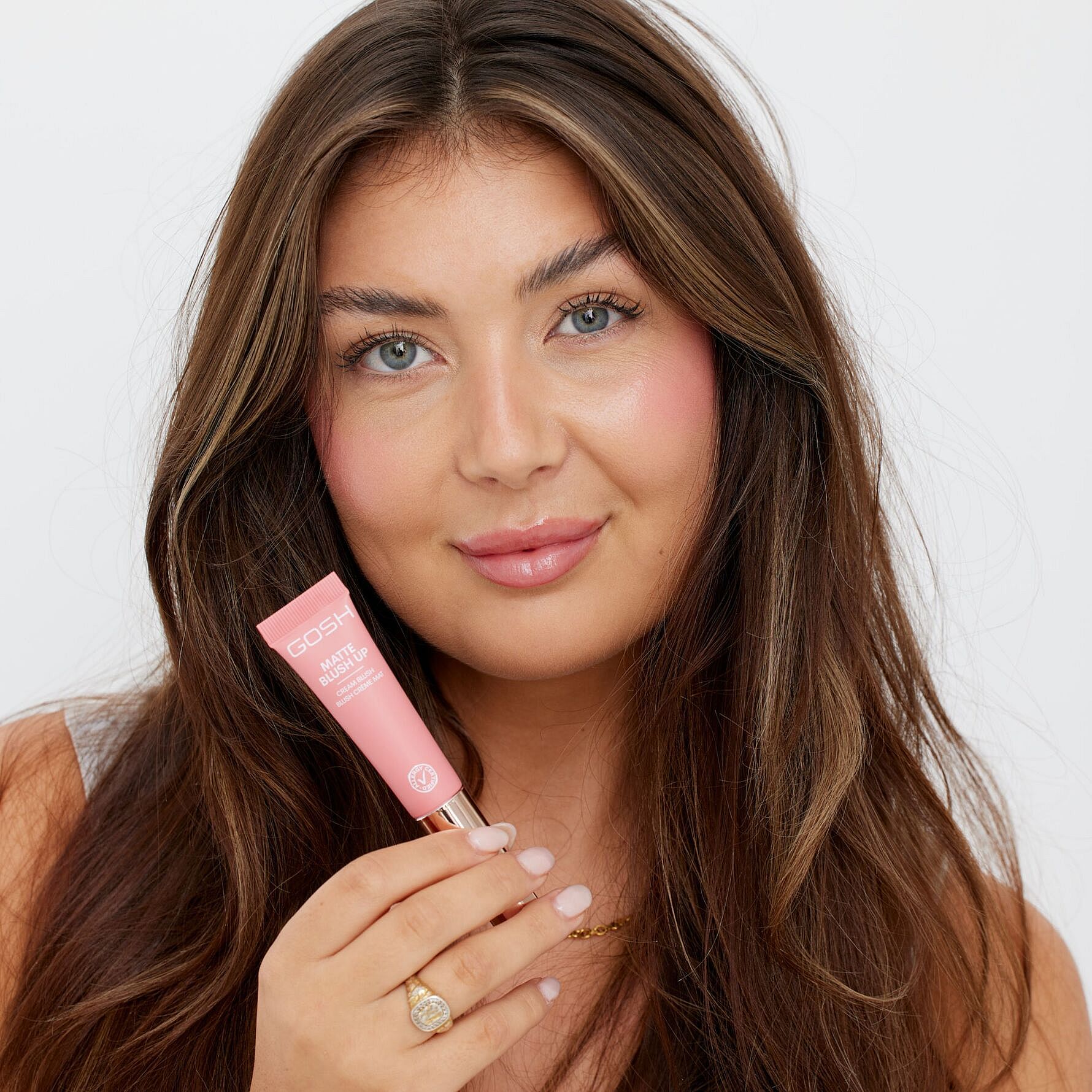 Blush crème mat GOSH MATTE BLUSH UP #002-Dusty Rose 14 ml