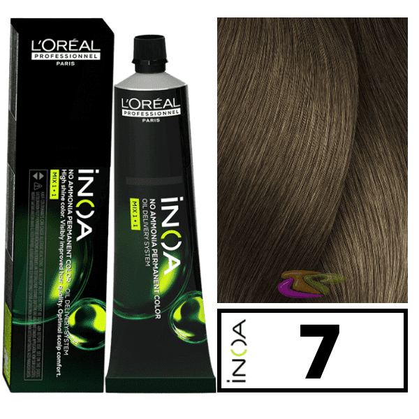 L'ORÉAL PROFESSIONNEL PARIS INOA coloration d'oxydation sans ammoniaque #7 60 gr