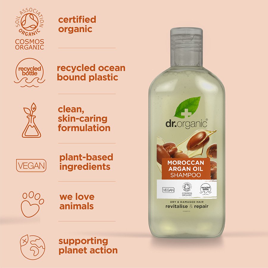 DR. ORGANIC APRÈS-SHAMPOOING à l'huile d'ARGAN 265 ml