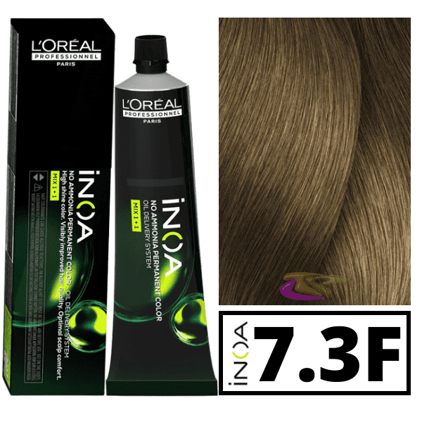 L'ORÉAL PROFESSIONNEL PARIS INOA no ammonia permanent color #7.3 60 gr