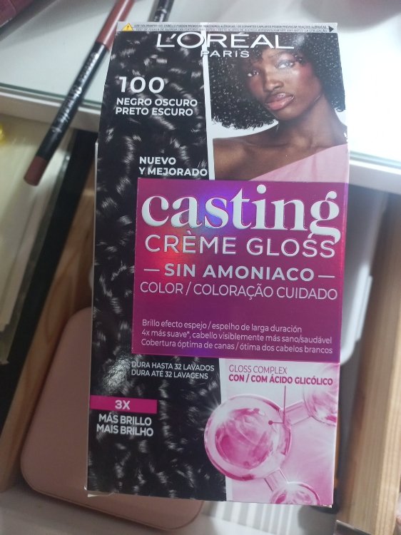 L'ORÉAL PARIS CASTING CREME GLOSS #100 - nero scuro 180 ml