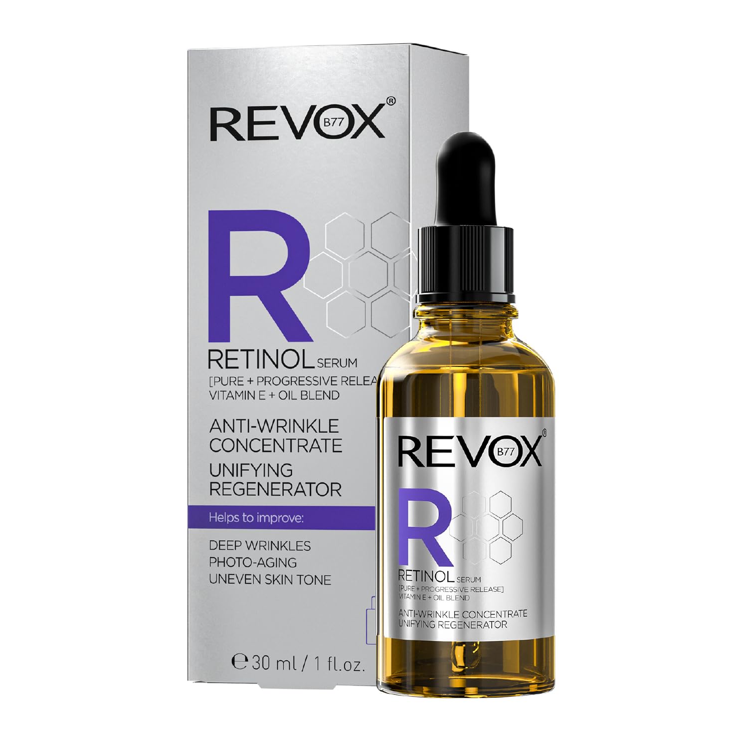 Sérum régénérant unifiant au rétinol REVOX B77 30 ml