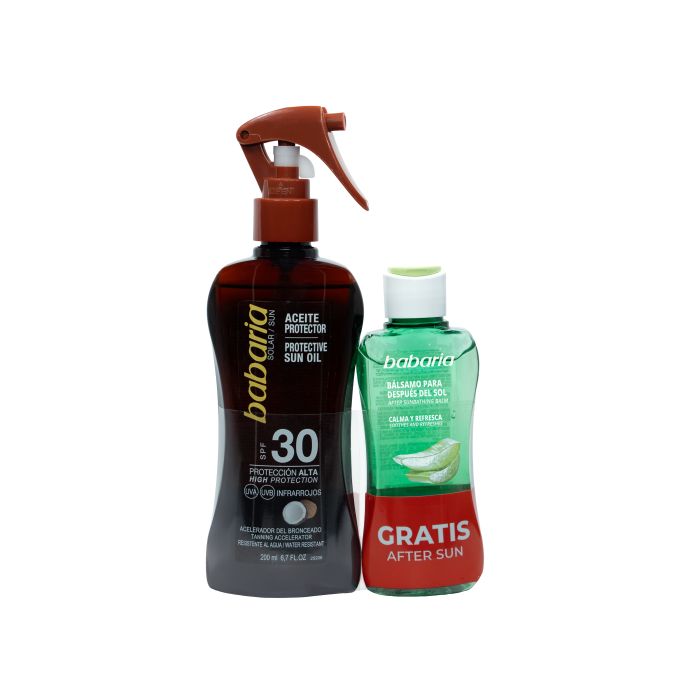 BABARIA SOLAR ACEITE COCO ESTUCHE 2 pz