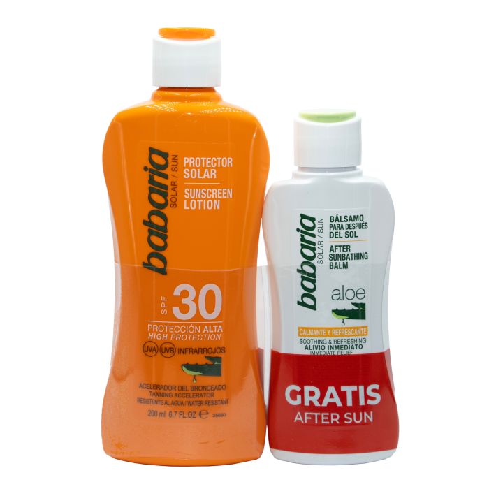 BABARIA SOLAR ALOE SPF30 ESTUCHE 2 pz