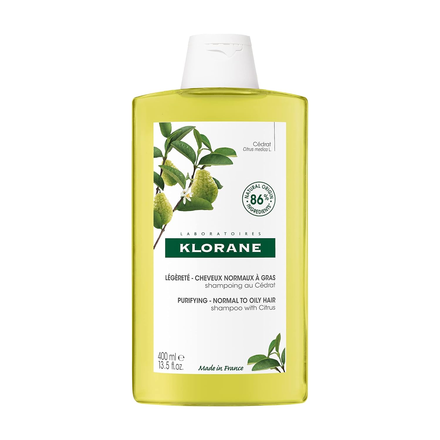 KLORANE ALLO YUZU shampoo leggero per capelli normali/grassi 400 ml