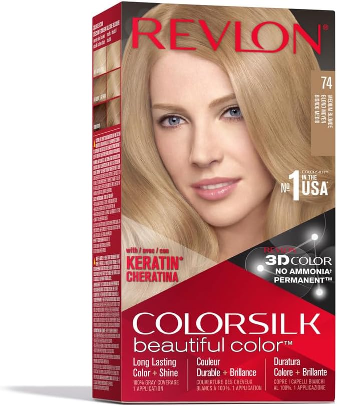 REVLON GRANDE CONSOMMATION COLORSILK teinte #74-blond moyen 1 u