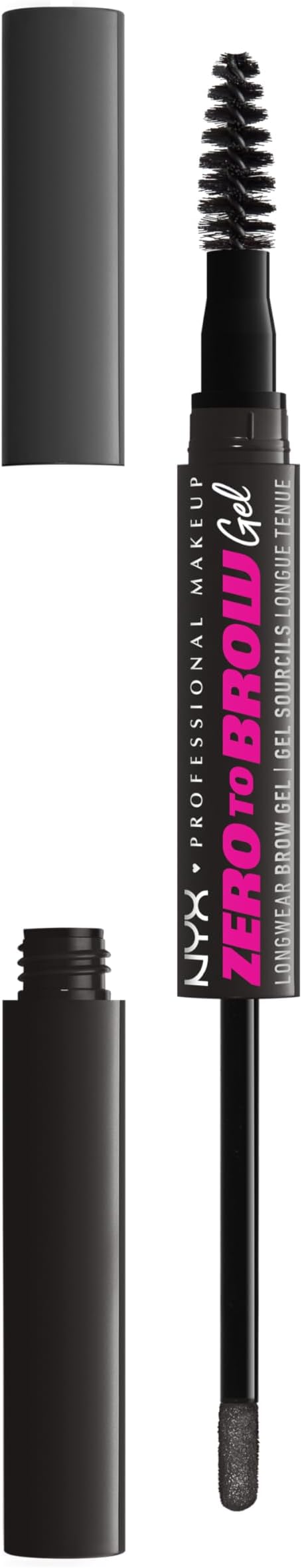 NYX PROFESSIONAL MAKE UP ZERO TO BROW gel #08-black 2 ml