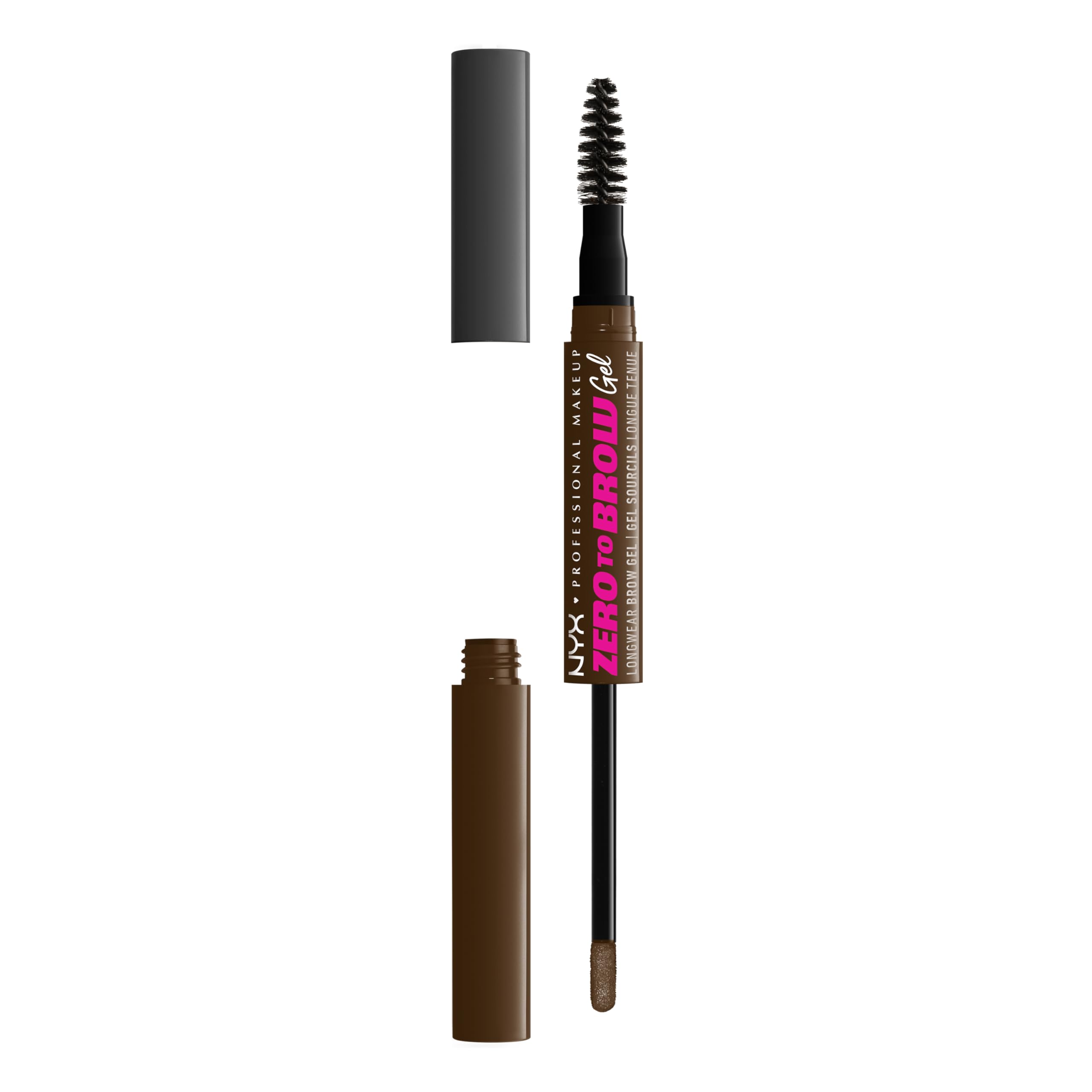 NYX PROFESSIONAL MAKE UP ZERO TO BROW gel #08-nero 2 ml