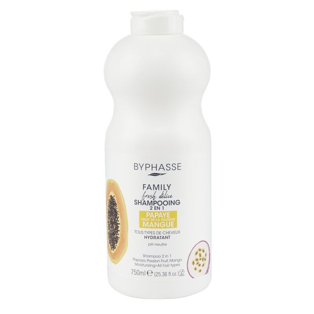 BYPHASSE FAMILY FRESH DELICE 2 in 1 shampoo 750 ml