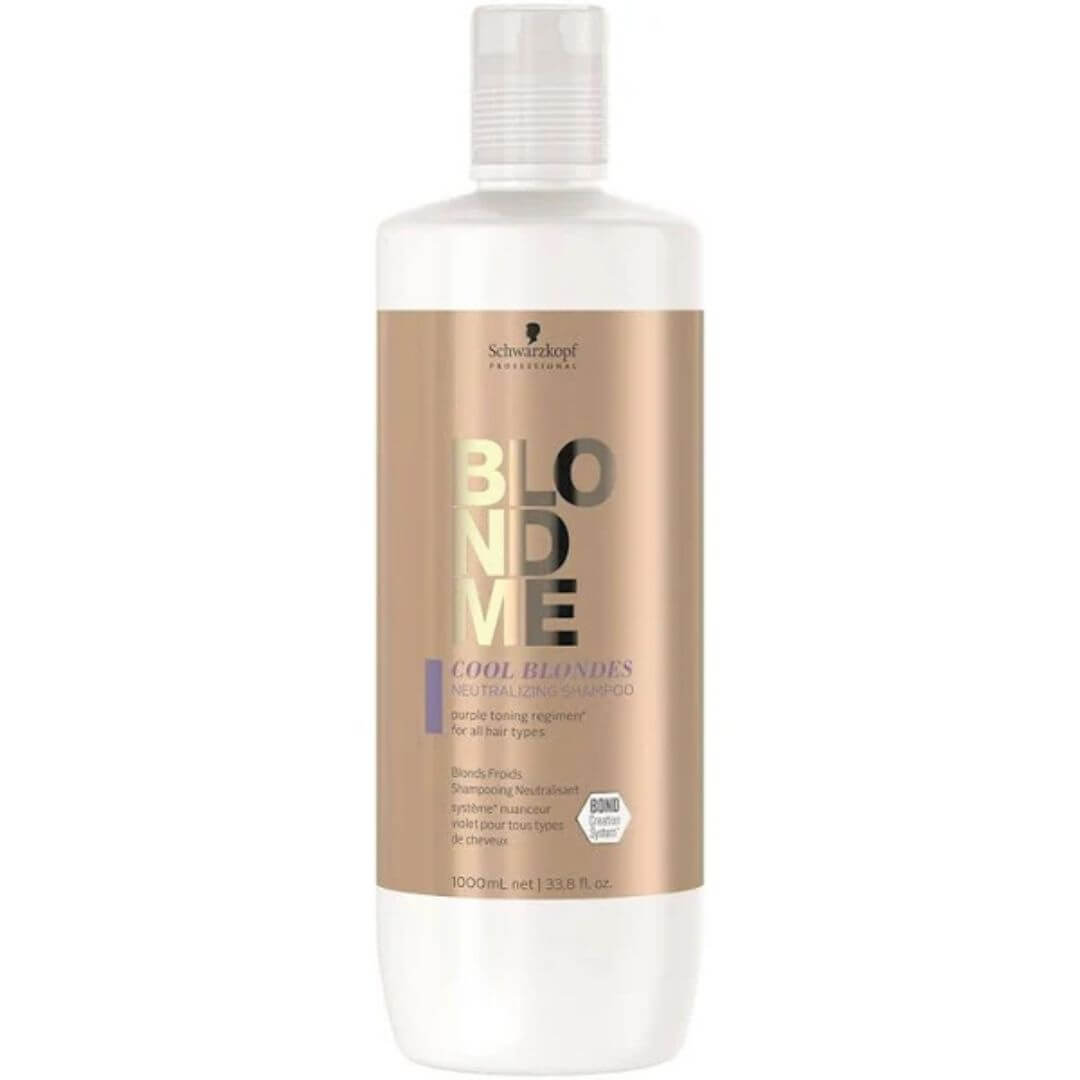SCHWARZKOPF BLONDME Shampooing neutralisant blond froid 1000 ml