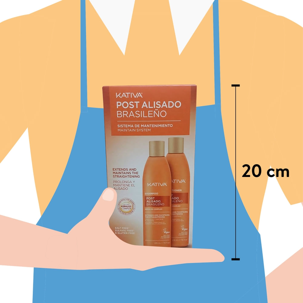 KATIVA PROFESIONAL POST ALISADO BRASILEÑO LOTE 2 pz