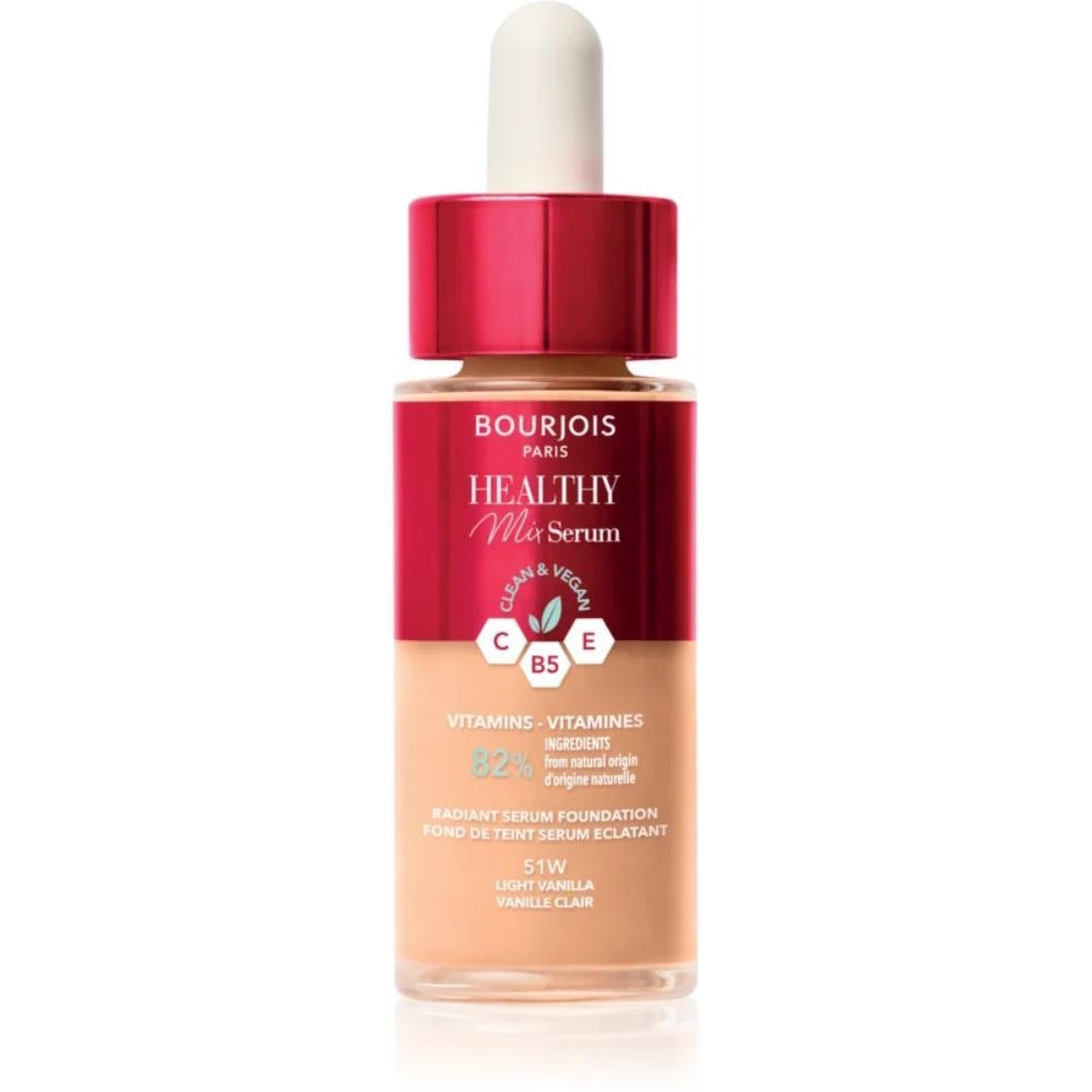 BOURJOIS HEALTHY MIX fondotinta siero base trucco #51W-light vanilla 30 ml