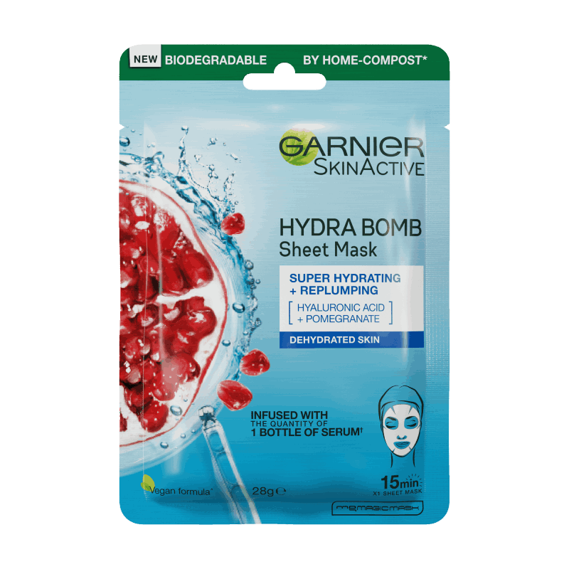 GARNIER SKINACTIVE HYDRABOMB maschera viso idratante opacizzante pelle mista-grassa 28 g