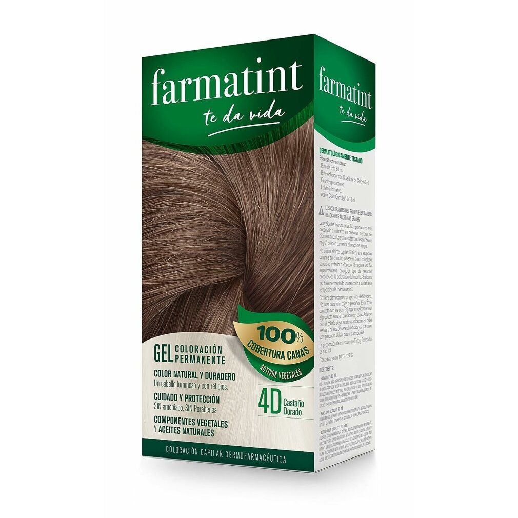 FARMATINT GEL colorazione permanente #4d-castano dorato 5 u