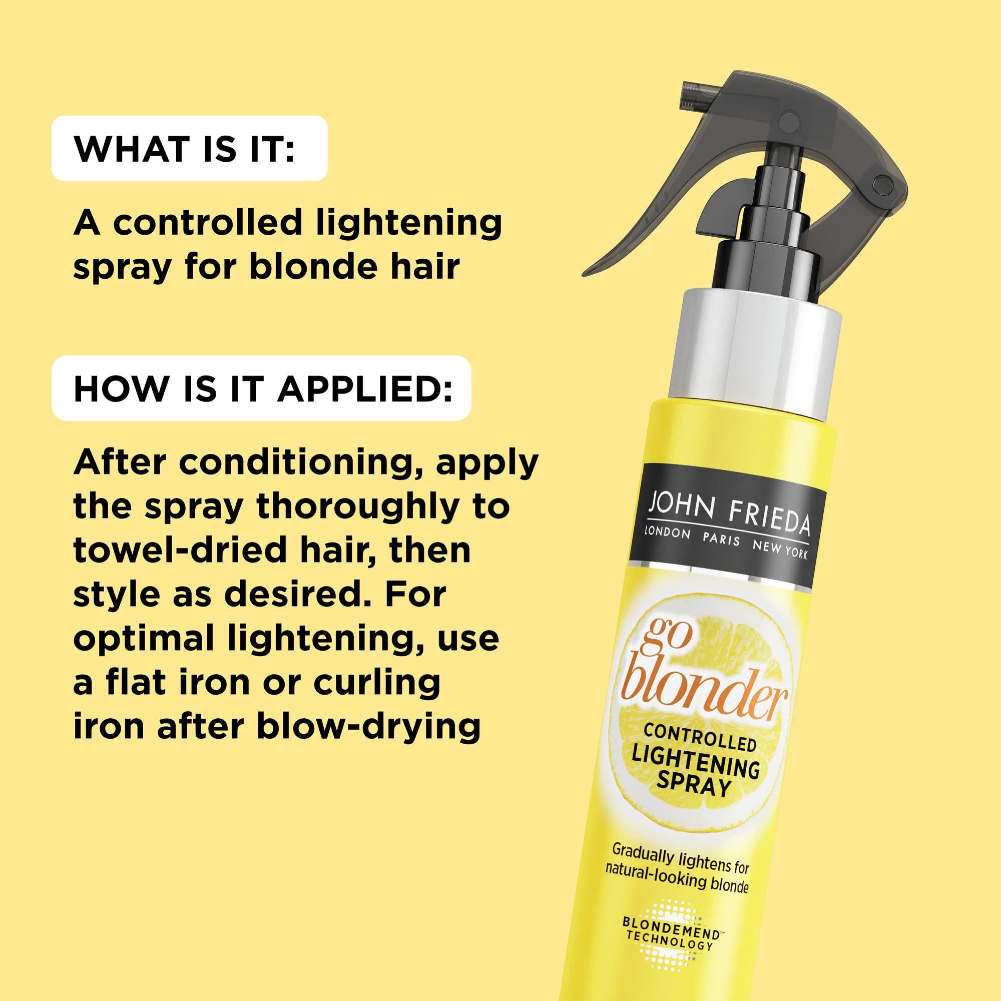 JOHN FRIEDA GO BLONDER masque capillaire miracle au citron 100 ml